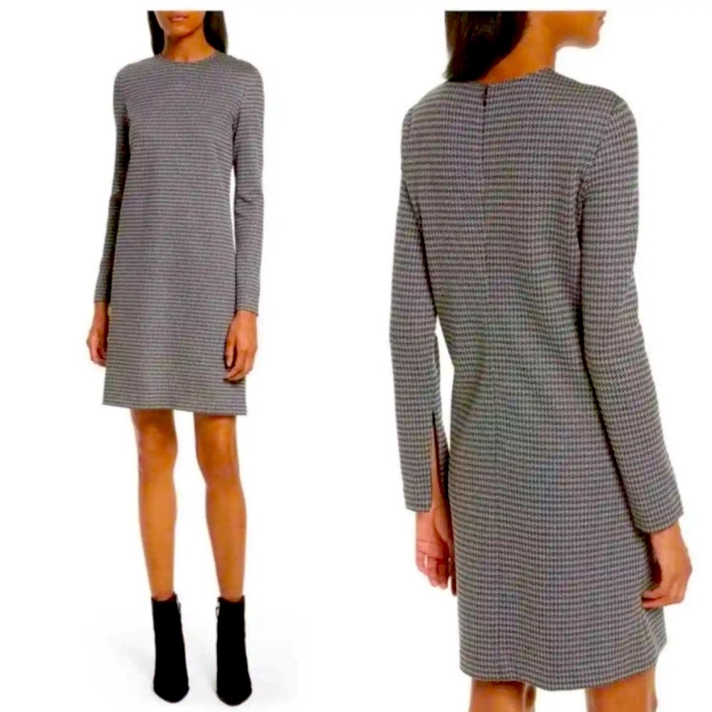 SOLD—Theory wynter houndstooth knit dress